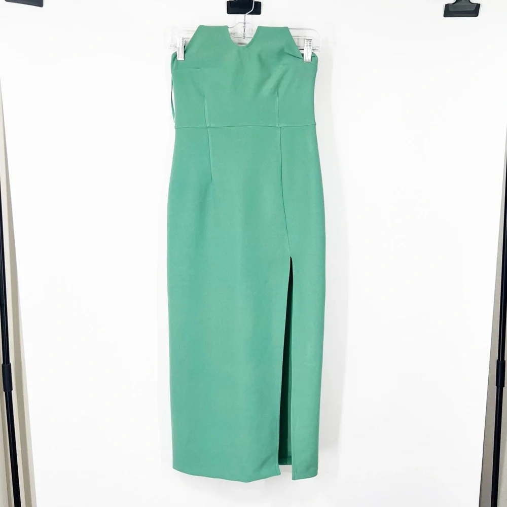 Abercrombie & Fitch Halter Maxi Sheath Dress Slit